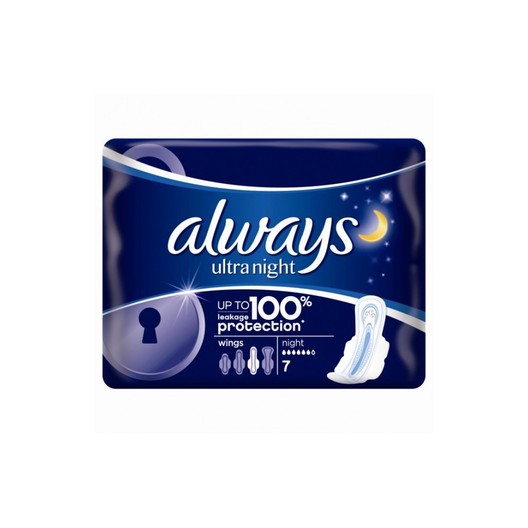 ДАМСКИ превръзки "Always" 7бр./ultra night/
